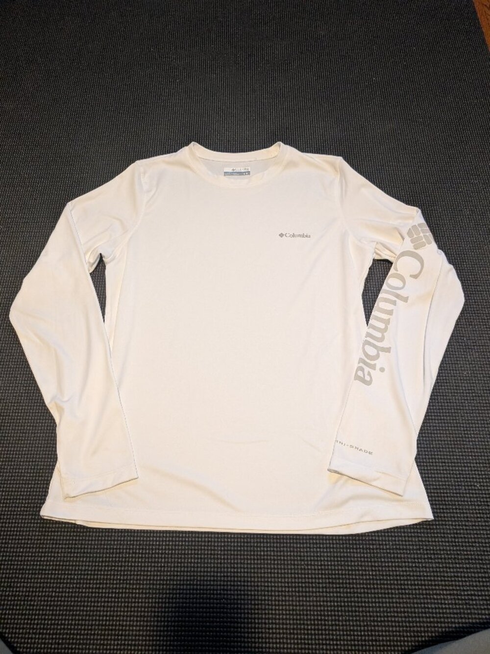 White Columbia Sun Shirt Long Sleeve Medium